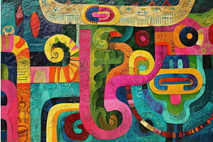 Enigmatic Abstract ancient american, an Object Illustration by Ylivdesign