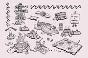 Outdoor Kitchen Illustrations, a Food Illustration by AJ Doodles (Thumbnail 2 of 16)