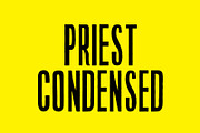 PRIEST CONDENSED, a Font by FOUNDFONT™ (Thumbnail 1 of 3)