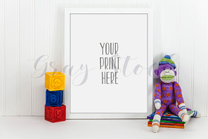 Children's White Frame Mock Up
