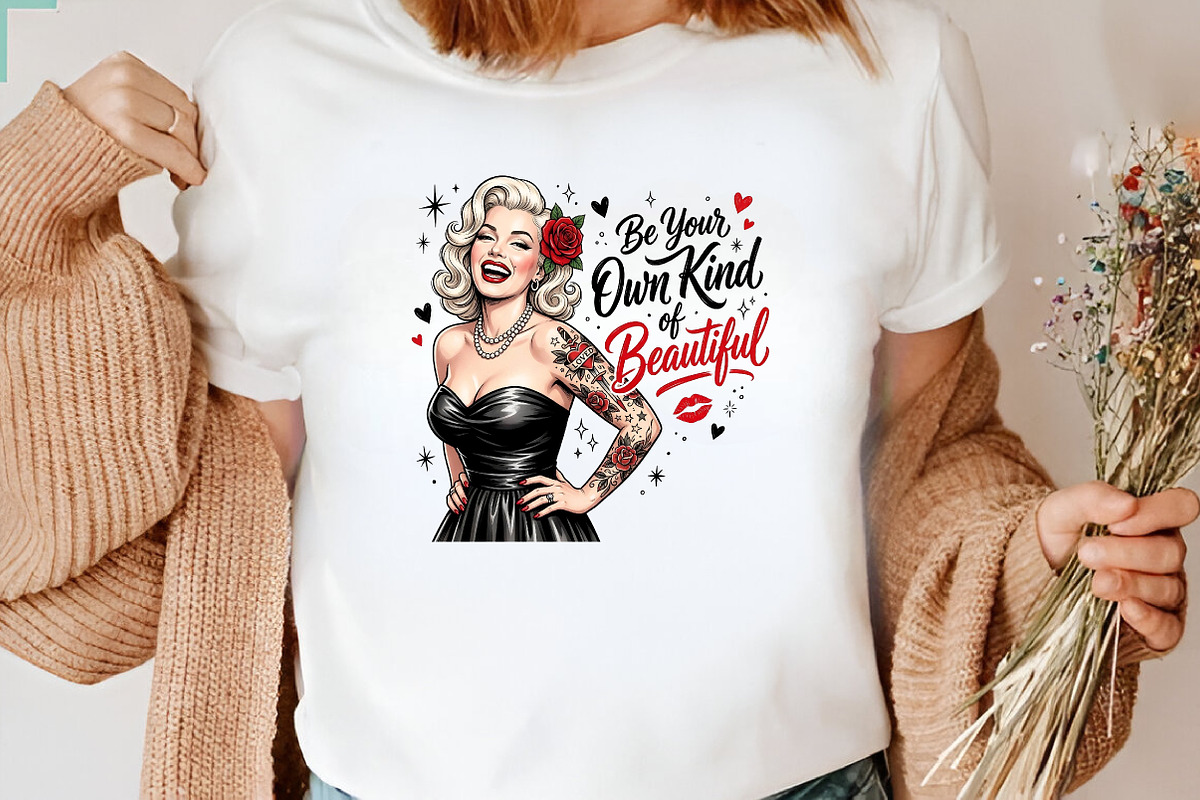 Be Your Own Kind of Beautiful Pinup, a Seasonal Illustration by CraftArtStudio (Photo 3 of 4)