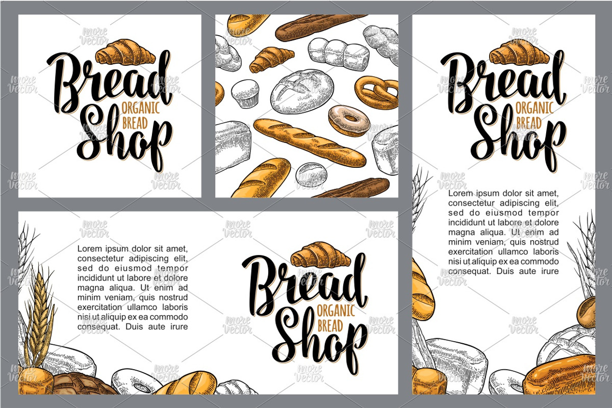 Poster seamless pattern bakery, a Food Illustration by MoreVector (Photo 3 of 4)