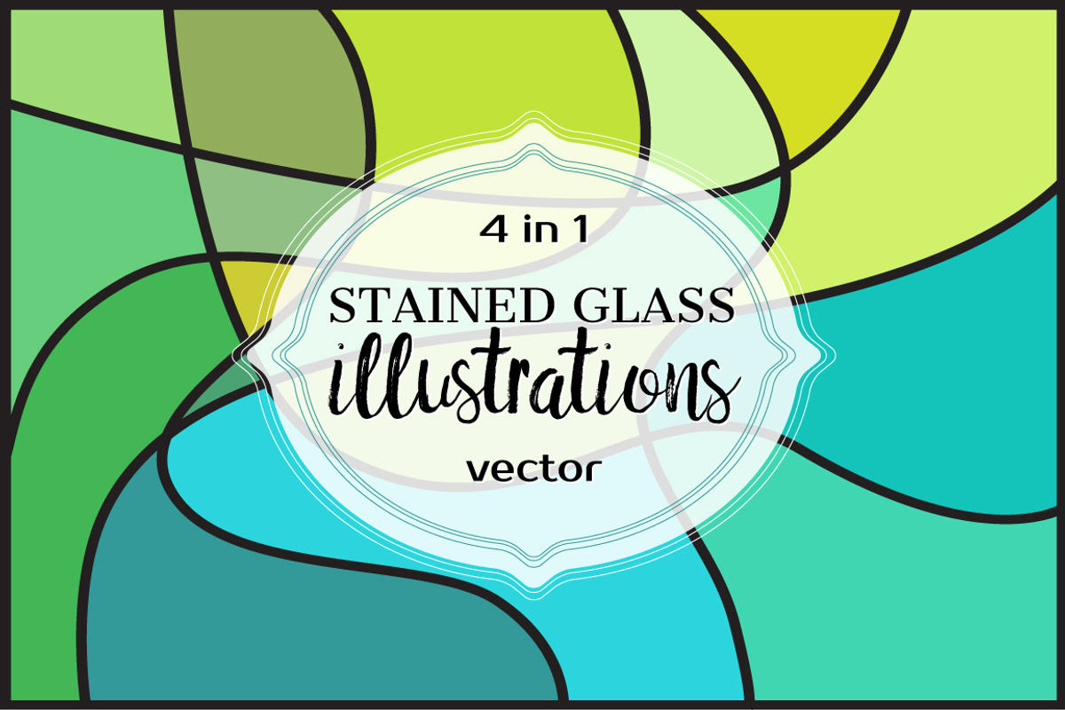 STAINED GLASS Illustrations, a Texture Graphic by ekaart (Photo 2 of 5)