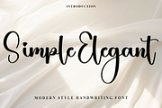 Simple Elegant, a Handwritten Font by InermediaSTUDIO (Thumbnail 1 of 8)