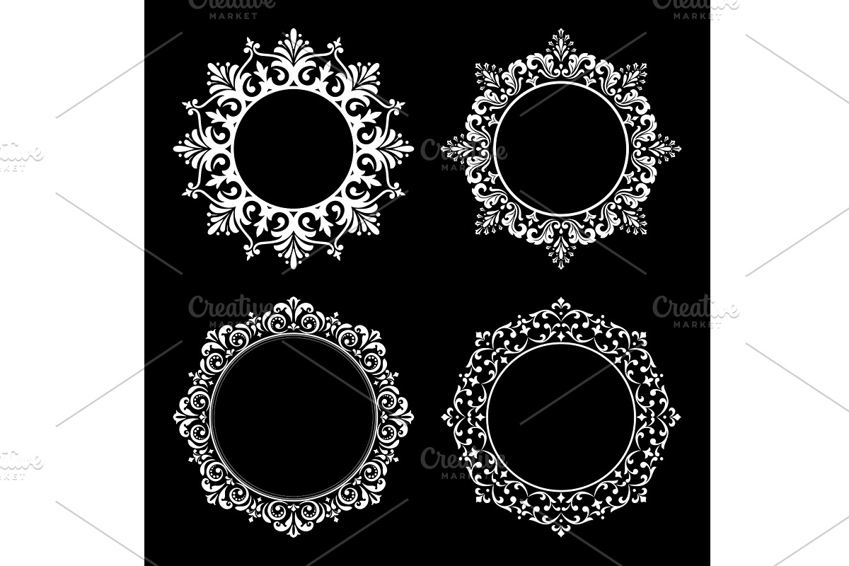 Set of decorative frames Elegant, an Illustration by RODINA