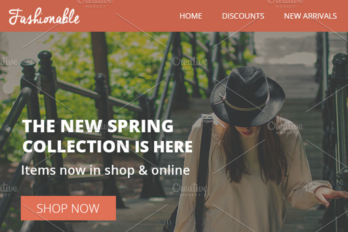 Fashionable Responsive Email Builder, an Email Template by VectorBurn (Photo 2 of 2)