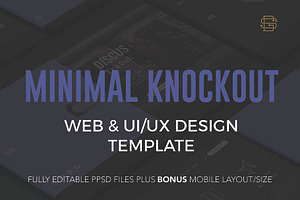 Minimal Knockout PSD Website