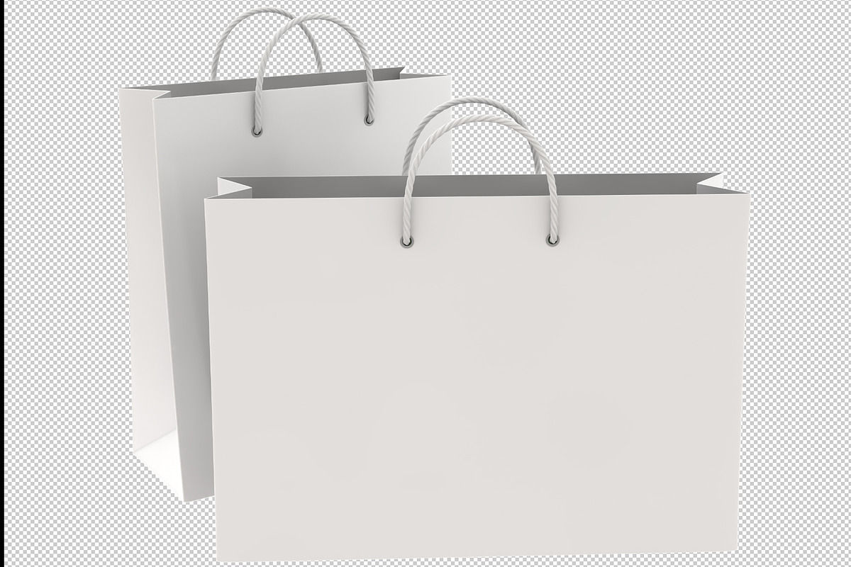 Empty Shopping Bags, a Merchandise Mockup by iLexx (Photo 3 of 5)