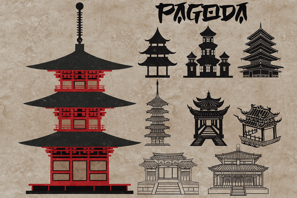 Japan traditional elements Procreate, a Brush Add-On by TheWhiteCatLab (Photo 8 of 20)