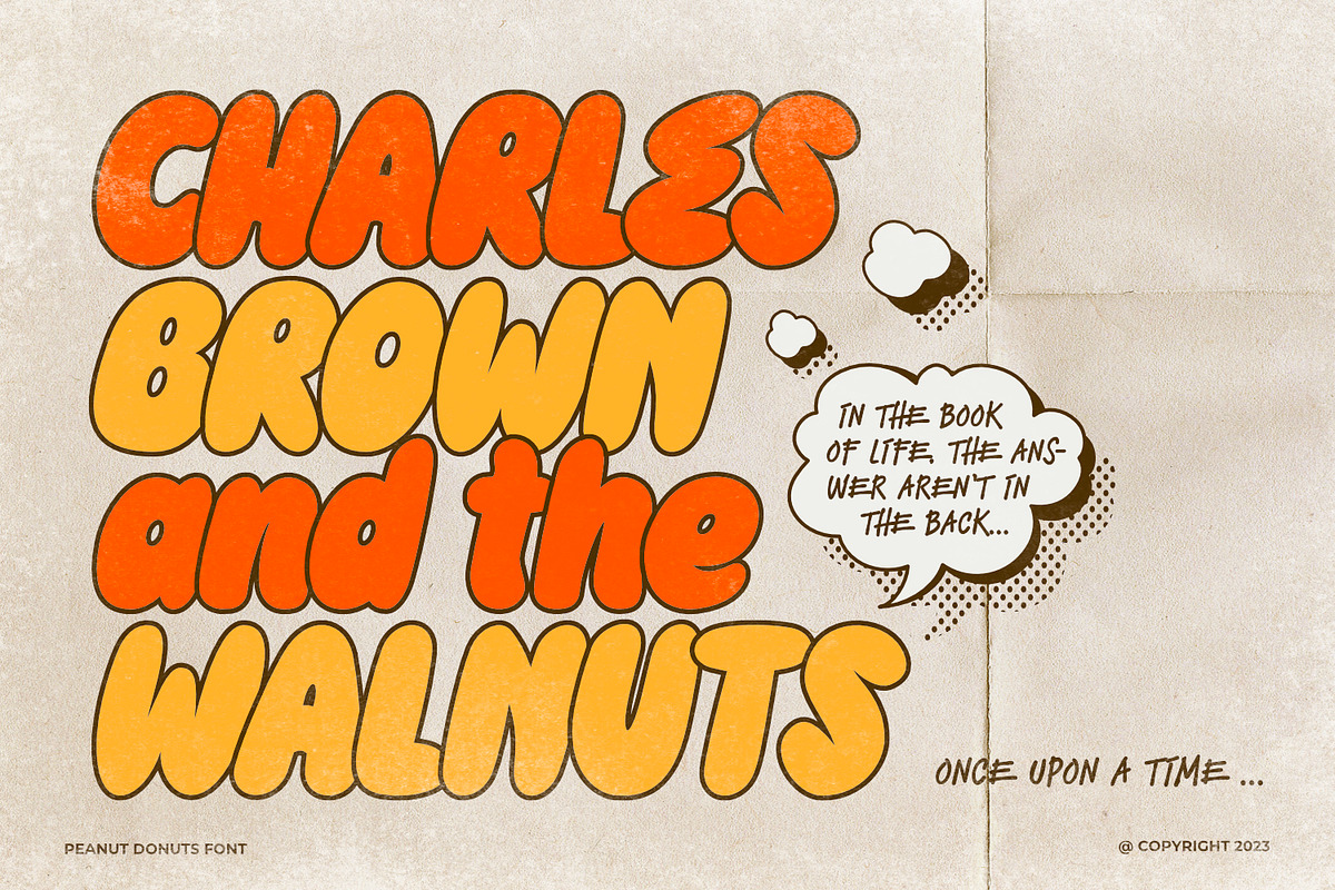 Peanut Donuts - Retro Bubble Type, a Symbol Font by ikiiko (Photo 2 of 7)