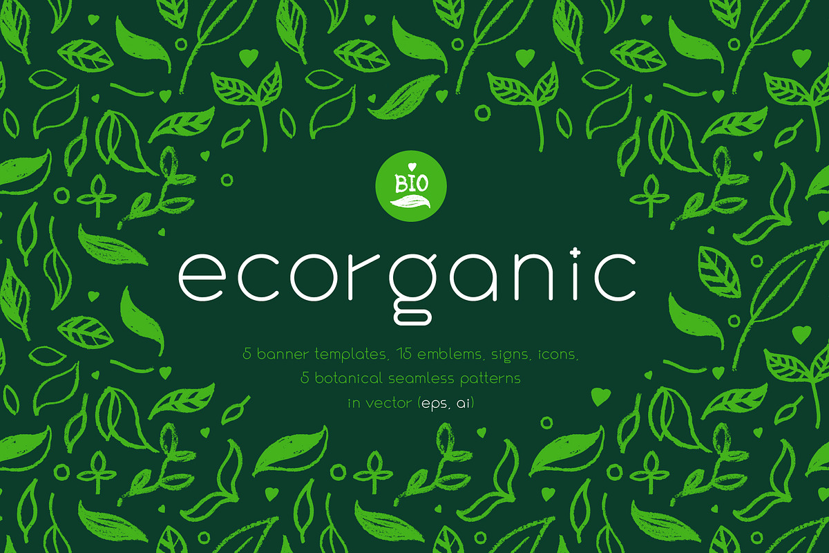 Organic shapes & Ecology concept, a Branding & Logo Template by Folkheart (Photo 1 of 20)