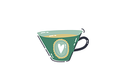 Vintage Tea Cup Doodle Set, an Object Illustration by Eighteen Studio (Thumbnail 4 of 6)