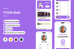 Mazenia - Trivia Quiz Mobile App, an App Template by twinstd