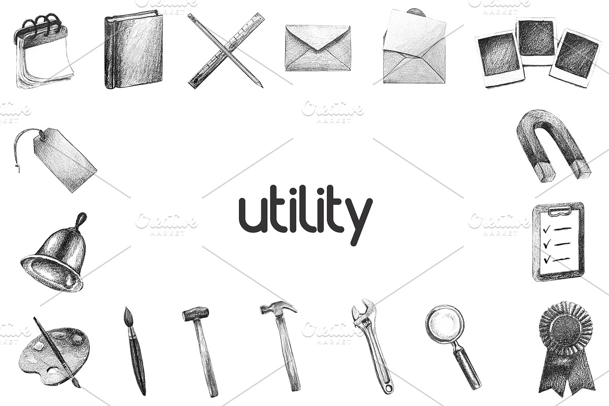 Hand-Drawn Icons (Clip art), an Icon by Onyx Templates (Photo 11 of 14)
