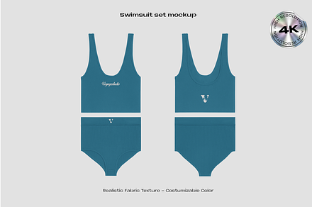 Swimsuit set mockup