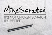 MikeScratch font, a Handwritten Font by Mike Brennan Art & Design (Thumbnail 1 of 3)