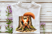 Squirrel Peeping Hole Clipart, an Illustration by Rose Art (Thumbnail 4 of 7)