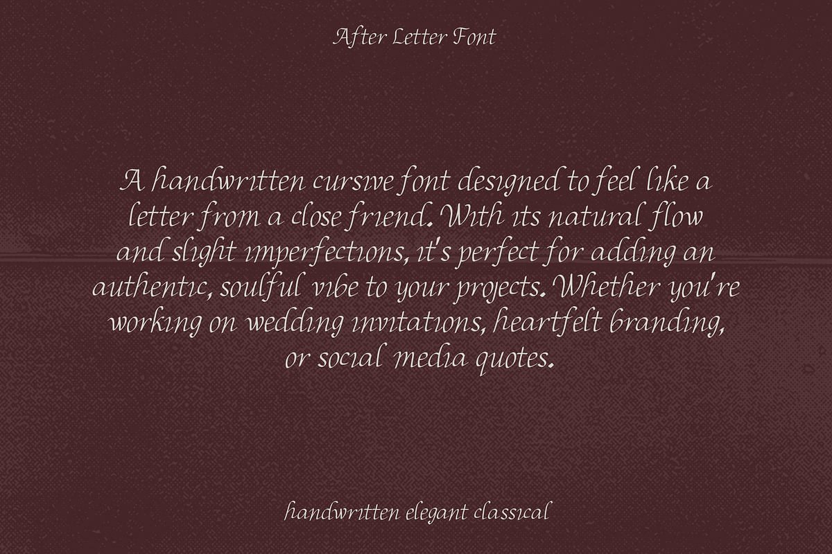 After Letter Elegant Thin Font, a Script Font by Ashiya Pixel (Photo 4 of 17)
