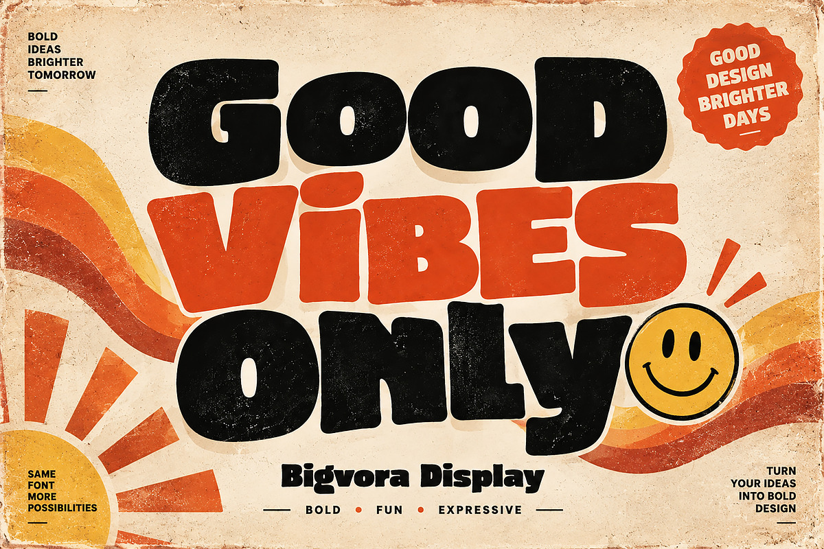 Bigvora Display, a Script Font by Wow Magic (Photo 3 of 5)