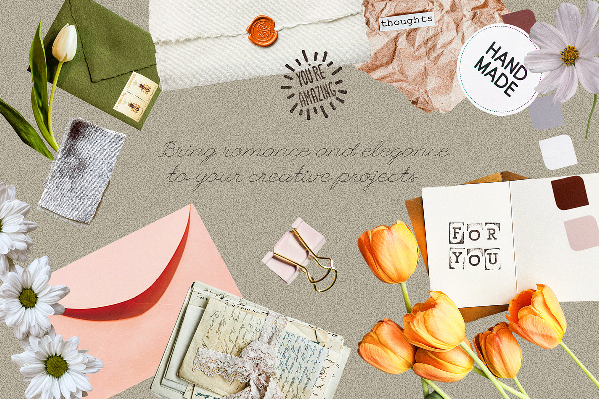 Romantic Memory Book Kit, an Object Graphic by Anzhelika (Photo 2 of 11)