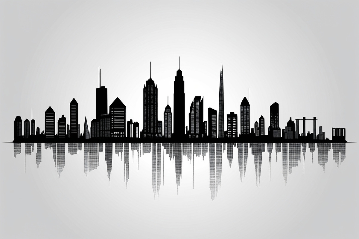 Modern City Skyline Vector Bundle, an Illustration by abu67222 (Photo 5 of 7)