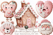 Christmas Cookie Clipart Bundle, an Illustration by Sublimation Artist (Thumbnail 1 of 6)