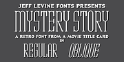 Mystery Story JNL, a Slab Serif Font by Jeff Levine Fonts (Thumbnail 1 of 5)