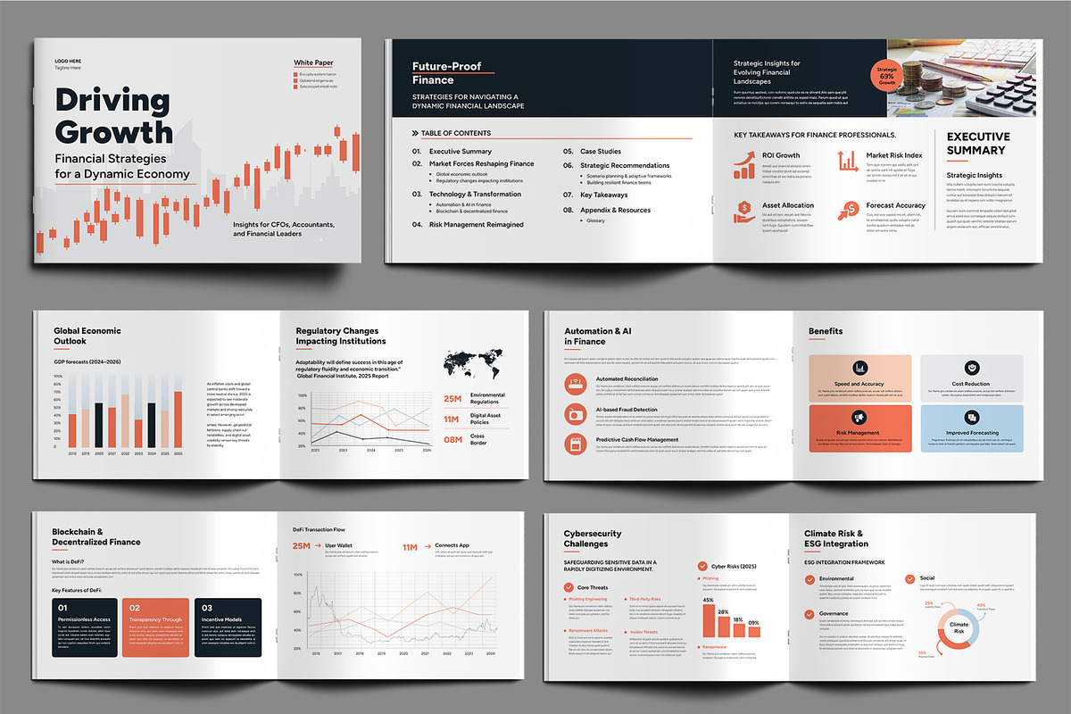 White Paper for Finance Professional, a Brochure Template by MightyDesign (Photo 2 of 6)