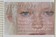 Blue Moon - Monoline Textured Font, a Handwritten Font by Lilithcollageart (Thumbnail 4 of 6)
