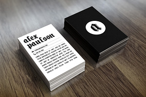 Black and White Business Card 015