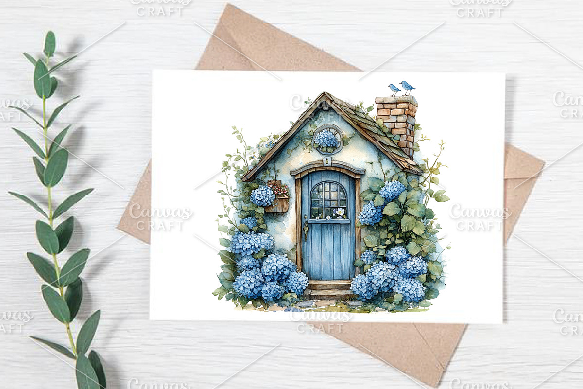 Watercolor Spring Door Clipart PNG, an Illustration by Canvas Craft (Photo 5 of 7)