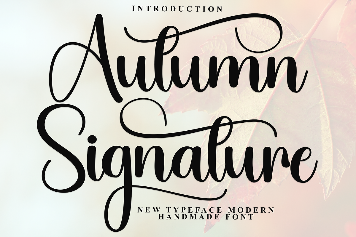 Autumn Signature, a Handwritten Font by FreshTypeINK (Photo 1 of 8)