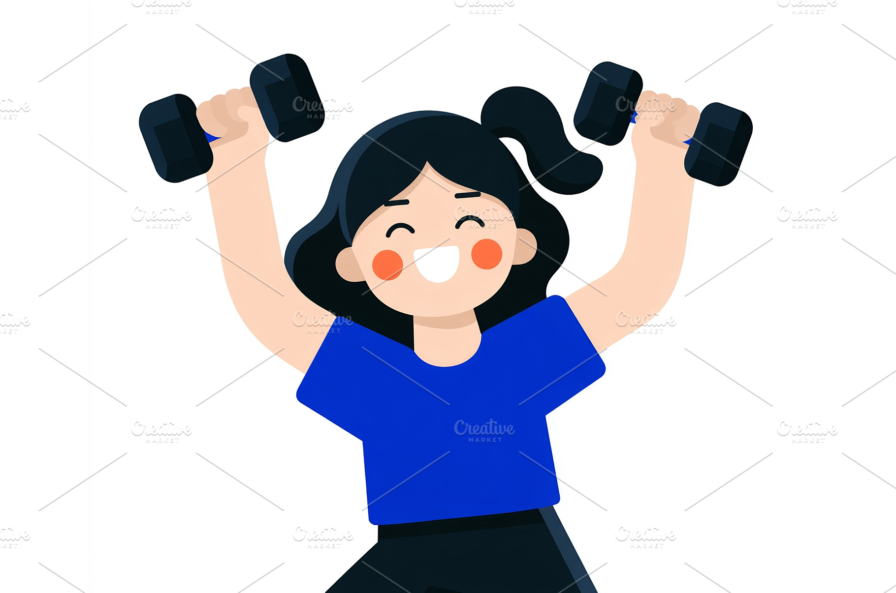 A depiction of a woman working out, a Sports & Recreation Photo by ZinetroN