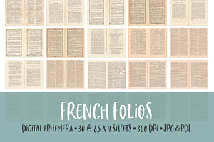 French Folios Printable Textures