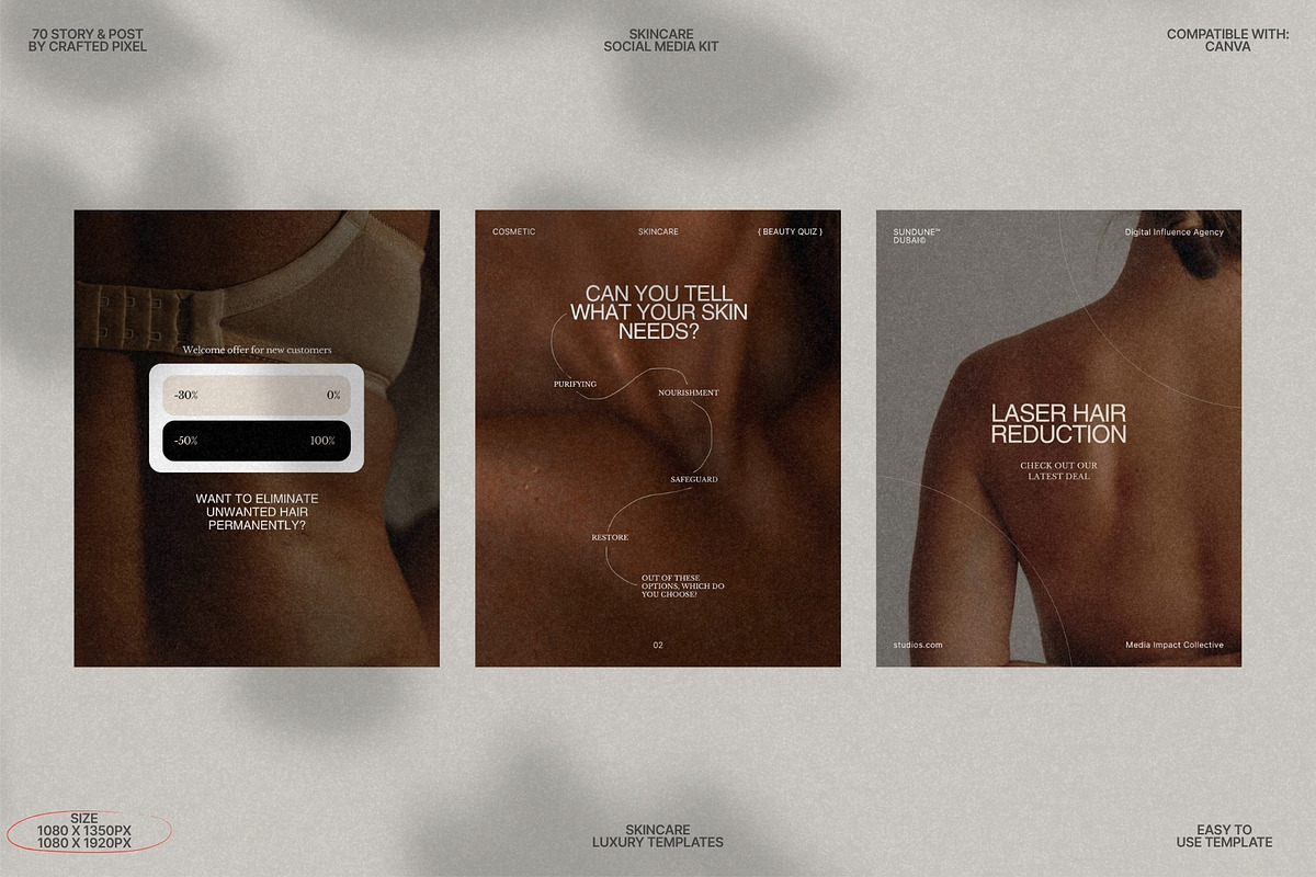 Aesthetic Skincare Canva Bundle preview 6