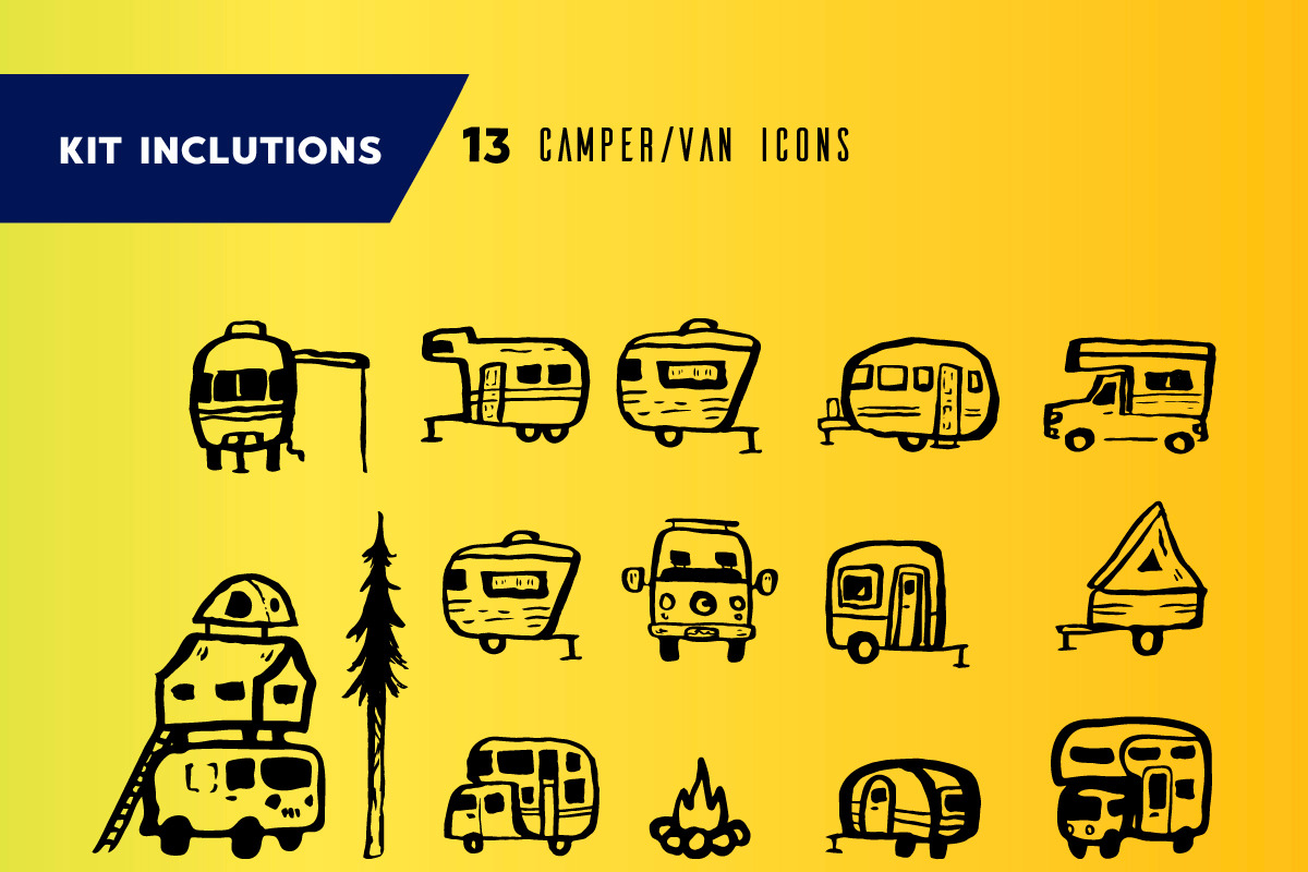 CAMP VIBES - Creator Kit, an Icon by Walking_Designs (Photo 10 of 14)