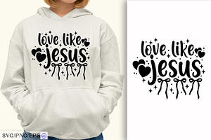 Christian Love Like Jesus Bow SVG, a Graphic by mh_arif