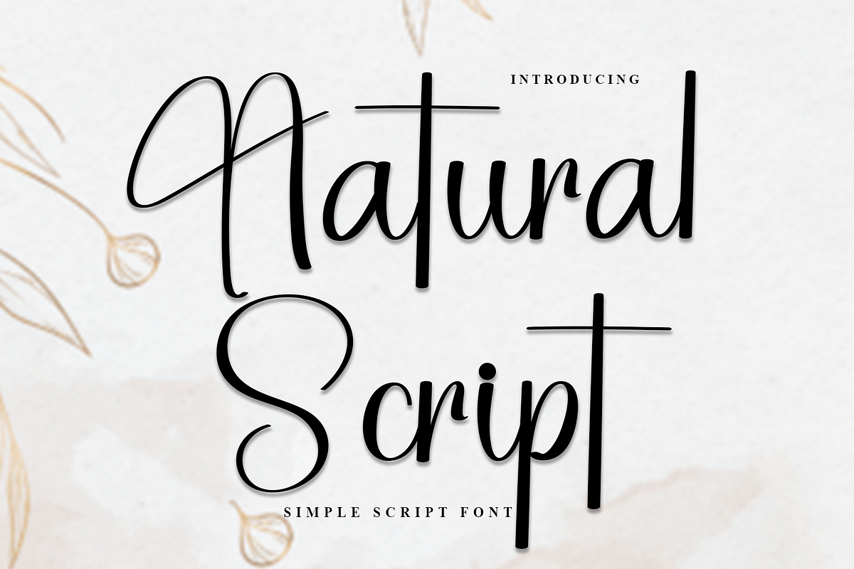 Natural Script, a Handwritten Font by FreshTypeINK (Photo 1 of 8)