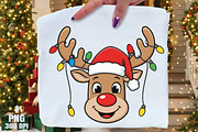 Merry Christmas Reindeer PNG, an Illustration by Daily.Designs (Thumbnail 8 of 10)