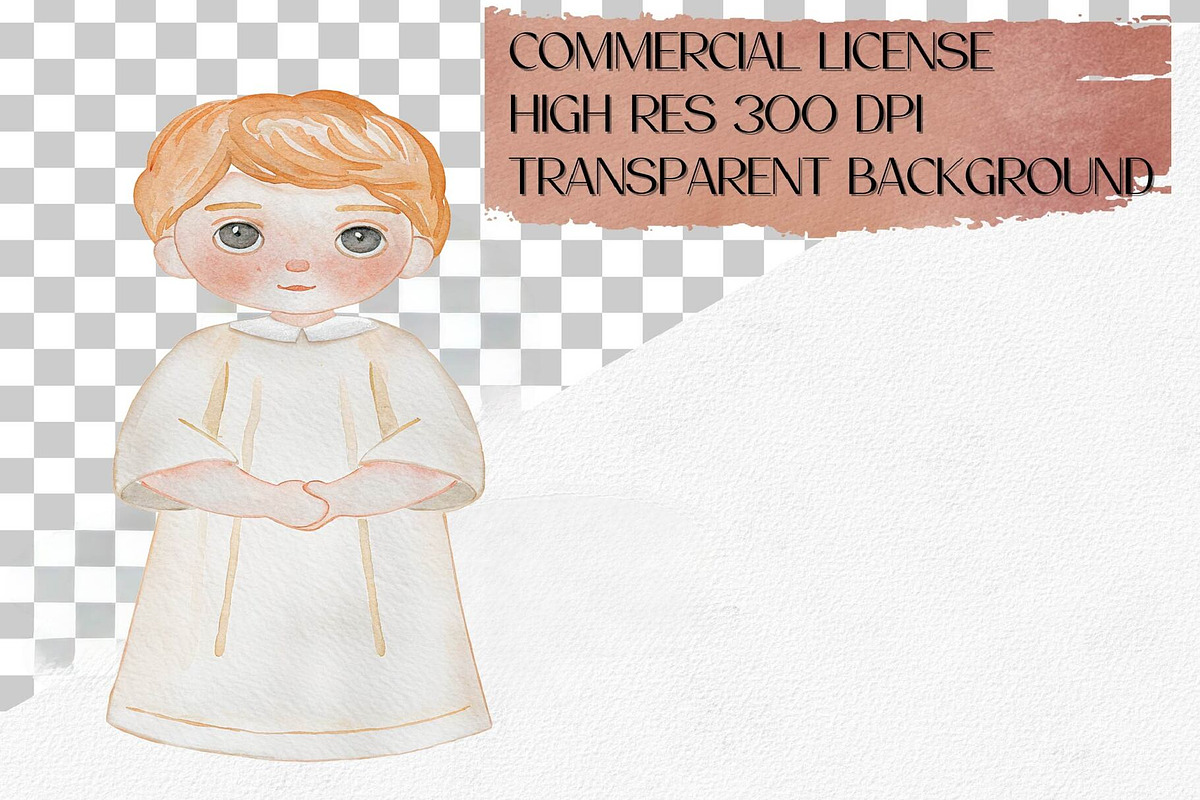 Watercolor First Communion Clipart, an Illustration by CropUp Creative (Photo 4 of 4)