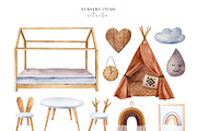 Bohemian House Watercolor Set, an Animal Illustration by Natalia Fedorova (Thumbnail 7 of 21)