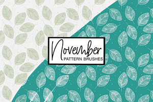 November Pattern Brushes Procreate