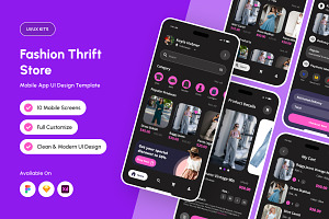 Prelova – Thrift Fashion Store App, an App Template by productype1