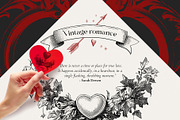 Vintage romance- Valentine's day, a Seasonal Illustration by Pamyatka Shop (Thumbnail 13 of 18)