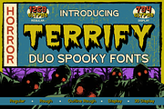 Terrify, a Sans Serif Font by Burntilldead (Thumbnail 1 of 12)