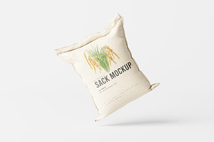 Rice Or Food Sack Mockup