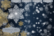 Snowflake Photoshop Brush set, a Brush Add-On by Wonderbox Creative (Thumbnail 6 of 13)