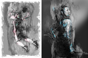 Digital brush art photoshop action, an Action Add-On by Shovajit (Thumbnail 7 of 8)
