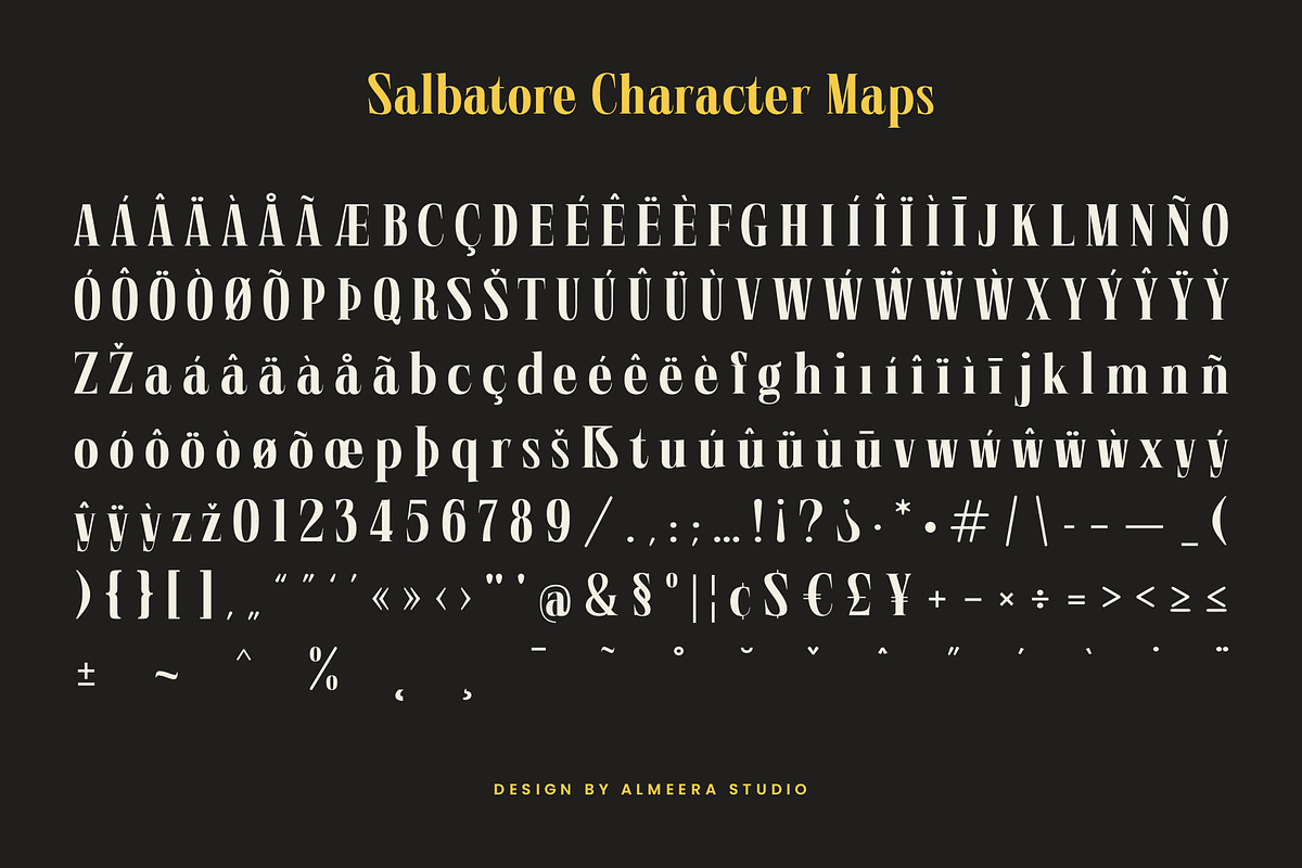 Salbatore - Vintage Serif, a Serif Font by Almeera Std (Photo 4 of 6)