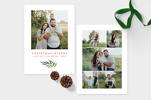 Christmas Photo Card Template -CD105